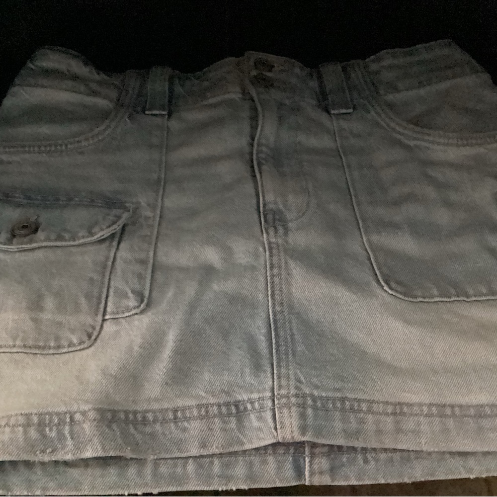American Eagle Outfitters Light Blue Mini Skirt